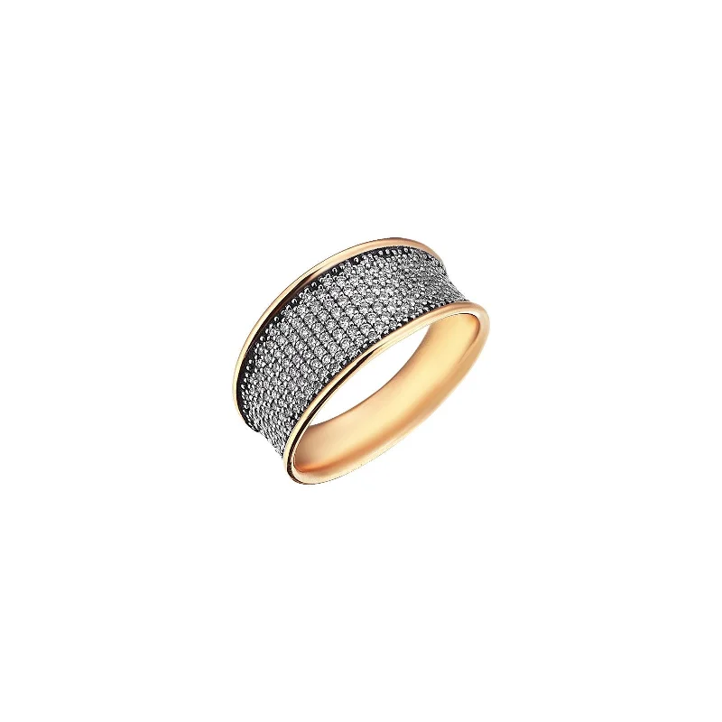 Women’s gold rings-Elizabeth Pavé Ring