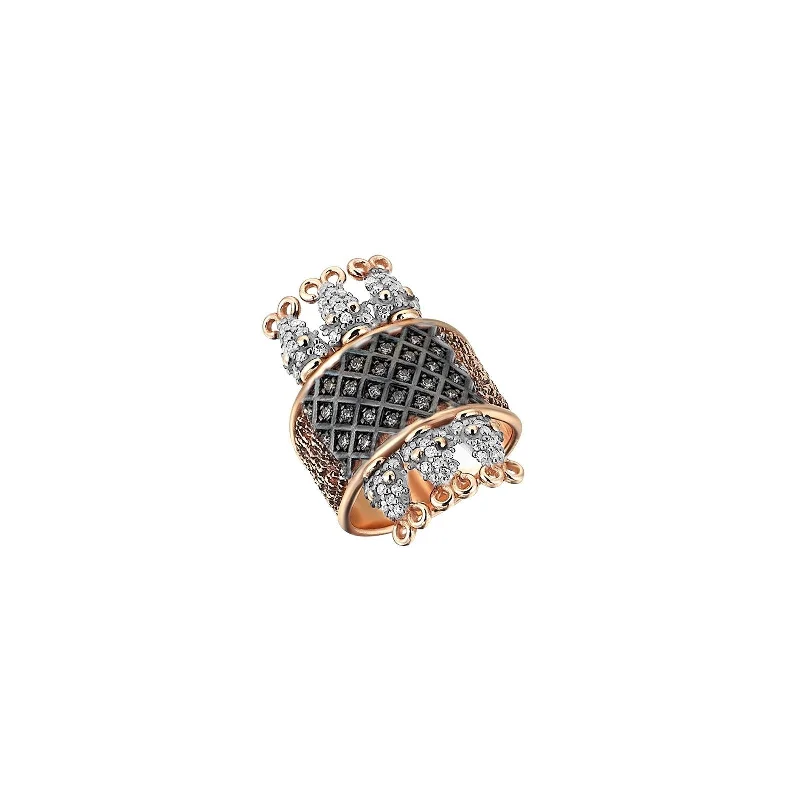 Women’s gemstone rings-Snake Charmer Pinky Ring