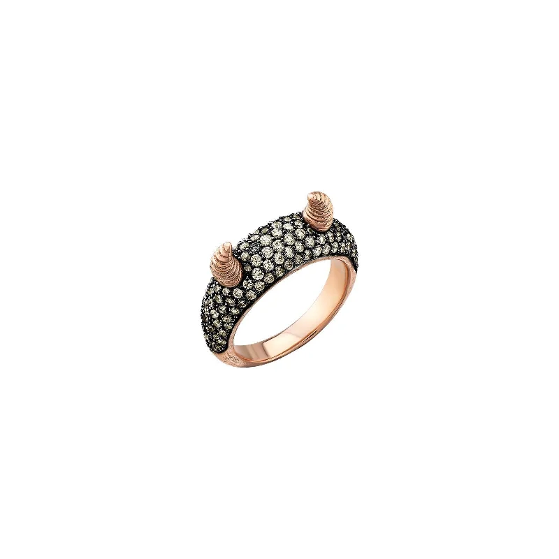 Women’s statement gold rings-Naughty Pinky Ring