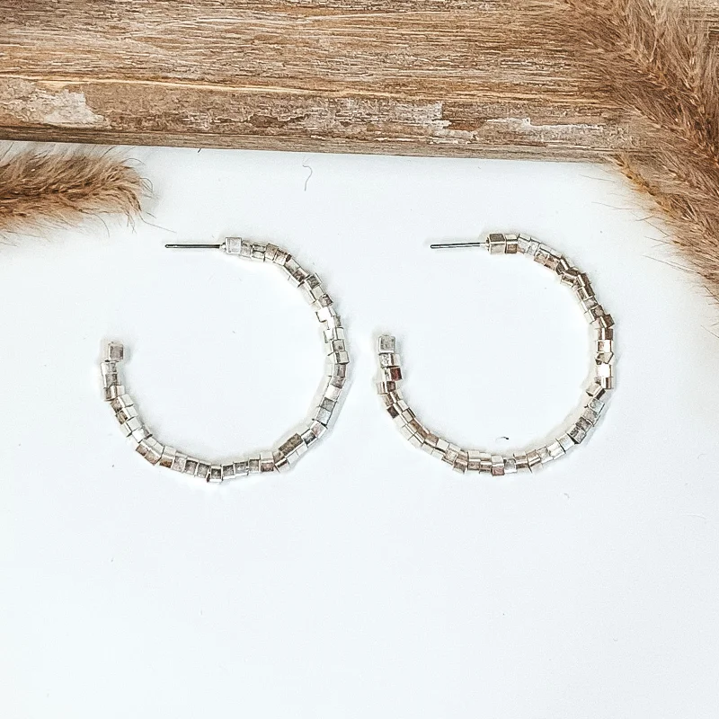 Women’s ear cuff earrings-Sunset in Mexico Hoops in Silver