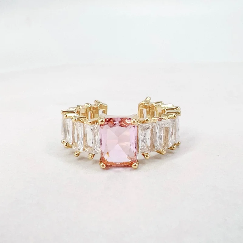 Women’s heart-shaped rings-Pink Grace Ring P6