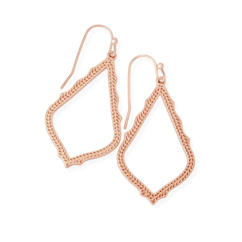 Women’s ear cuff earrings-Kendra Scott | Sophia Drop Earrings in Rose Gold