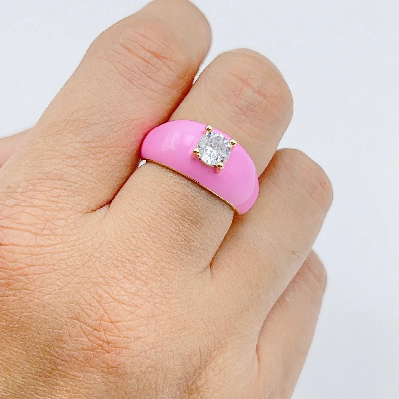 Women’s stylish rings-Clouds Pink Ring One Size P13