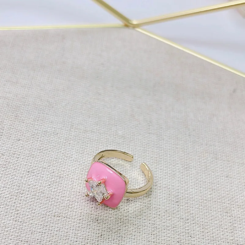 Women’s modern style rings-Star Light Pink Ring P3