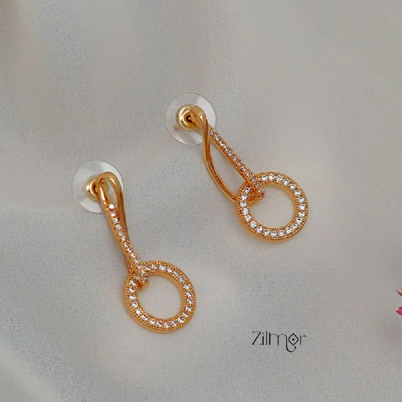 Women’s clip-on earrings-ZN1011505 - AD Stone  Earrings (color option)