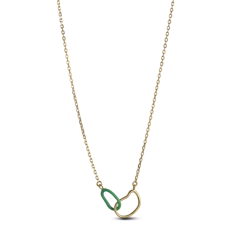 Women’s exclusive necklace-Necklace, Organic Double Circle