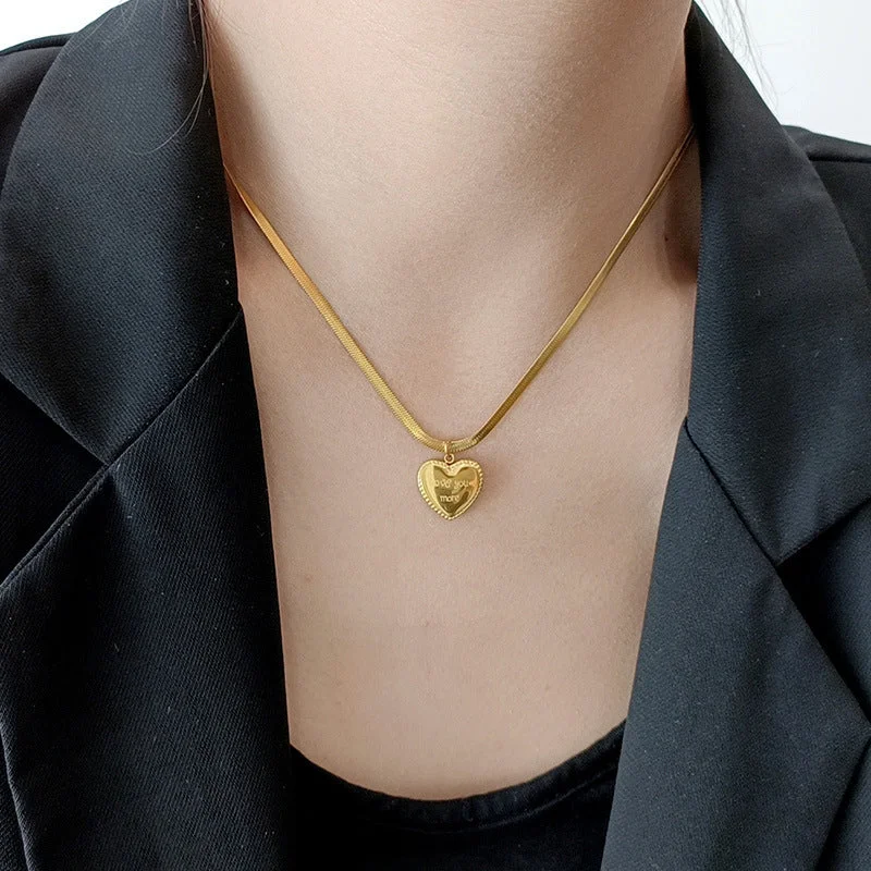 6 Gold# Love Necklace