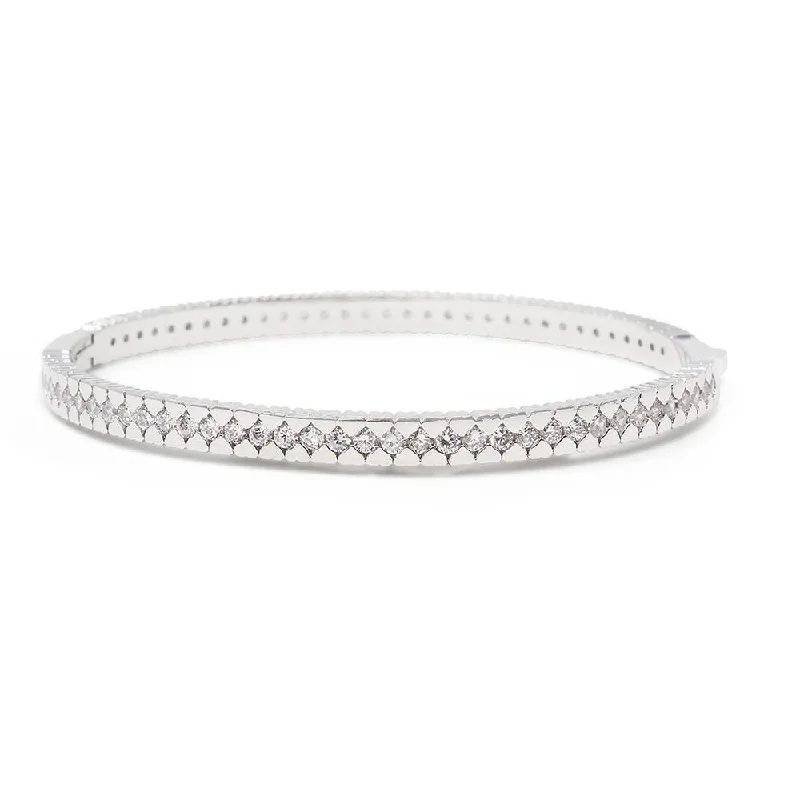 Women’s celestial bracelet-Eternity Crystal Bracelet Rhodium Plated