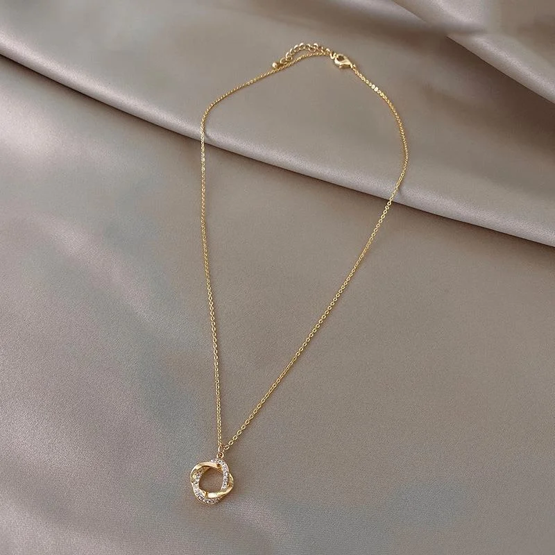 11# Necklace-Gold (Diamond Oval)