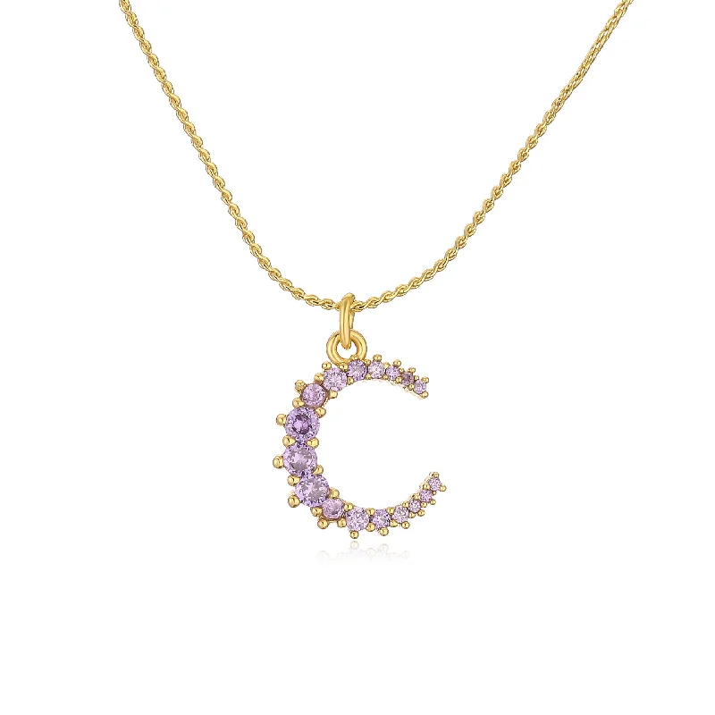 Golden Purple Diamond Moon