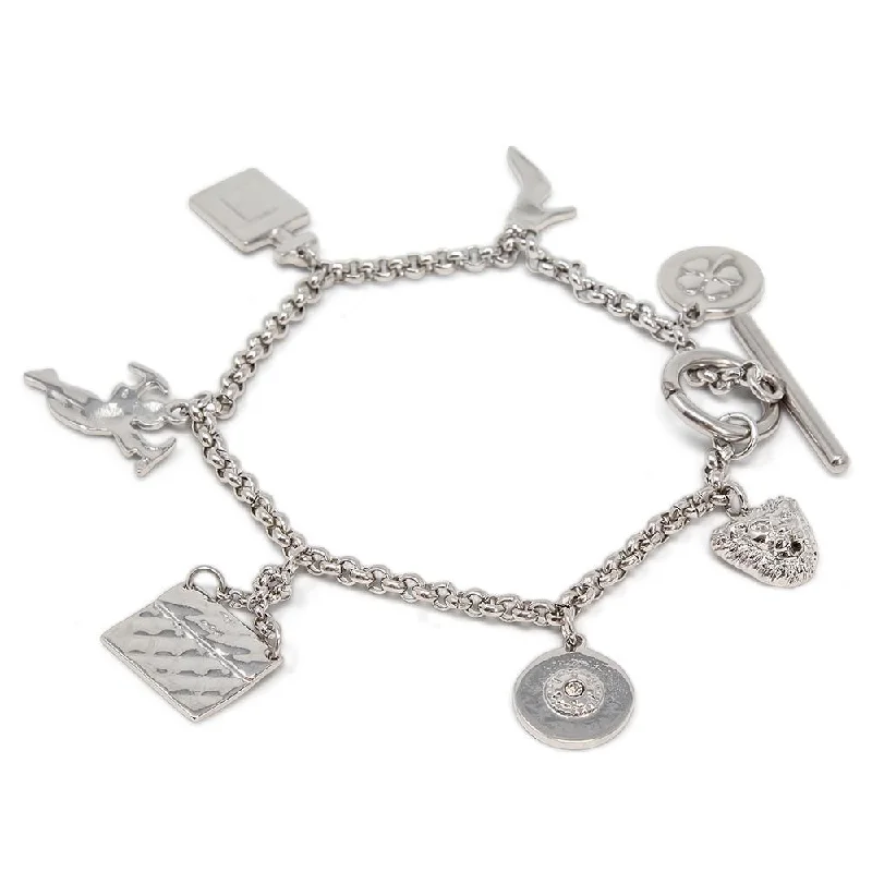 Women’s tennis diamond bracelet-Stainless Steel Woman Charms Bracelet