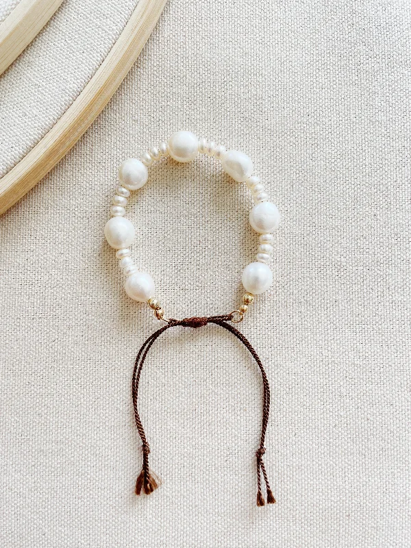 Women’s faith bracelet-Lula Grande Pearl Bracelet