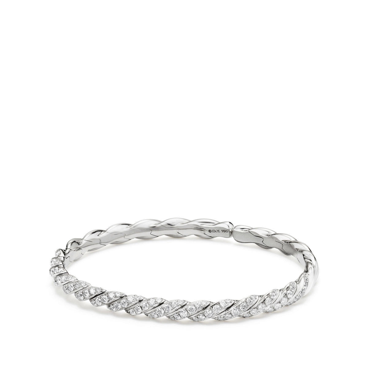 Women’s fashion bangle bracelet-David Yurman 5mm Paveflex Bracelet