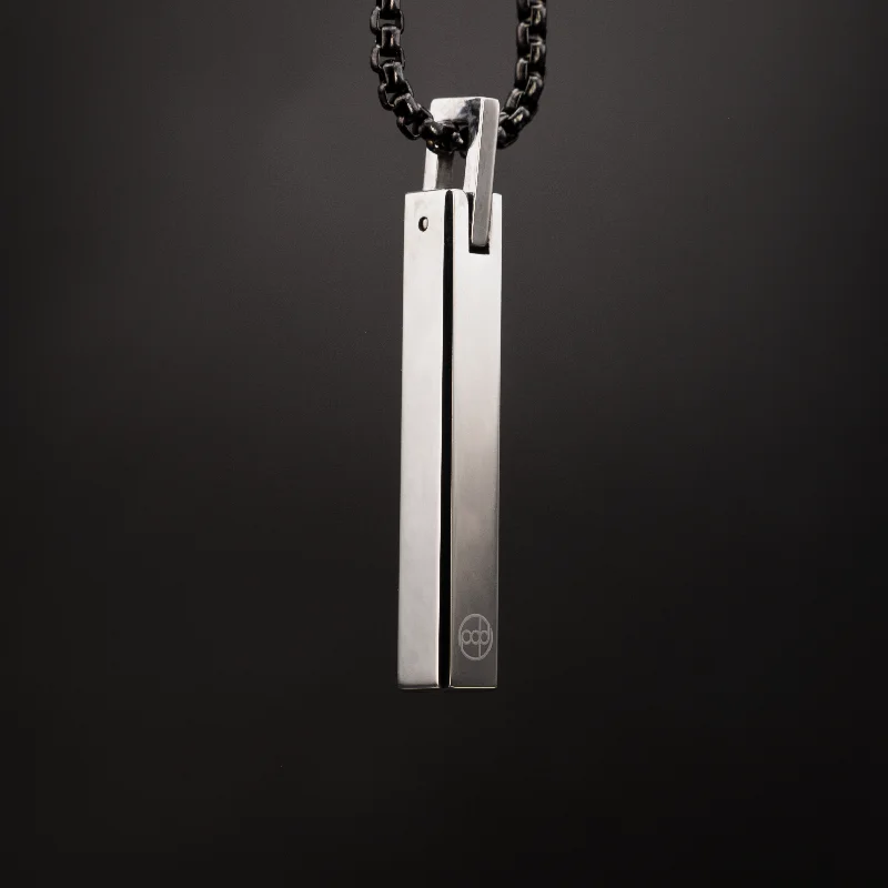 Women’s elegant necklace-Tungsten Bar Pendant