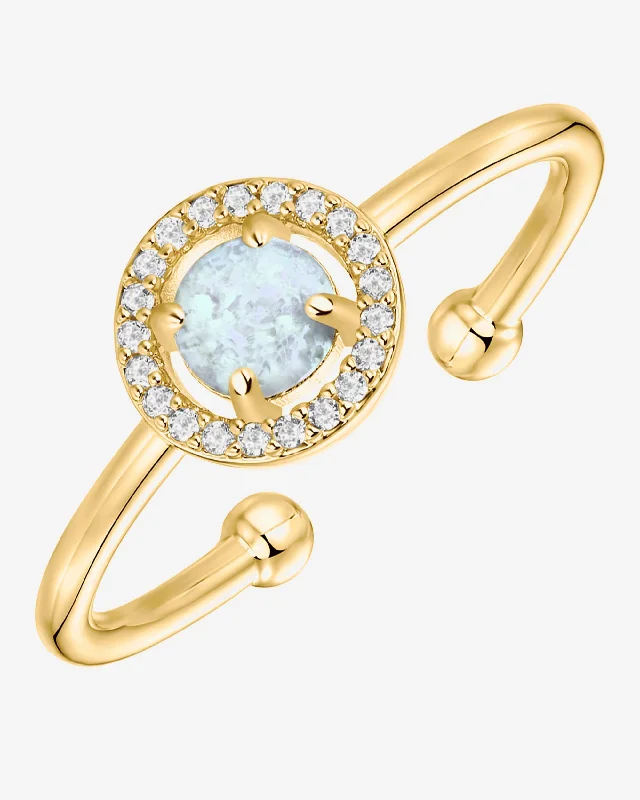 Women’s oval cut rings-Cosmo Ring