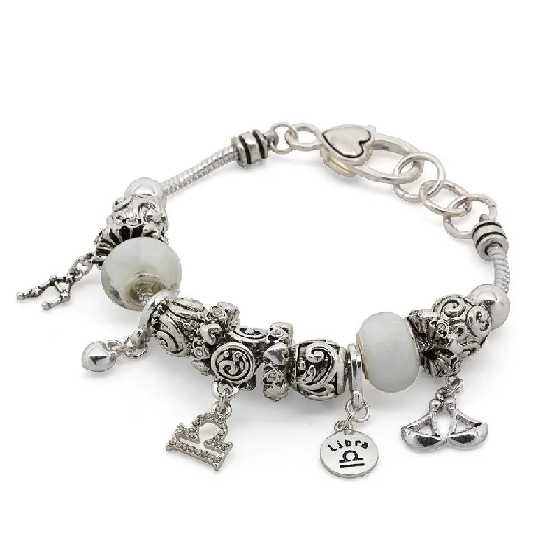 Women’s crystal bracelet-Charm Bracelet Zodiac 2 - Libra