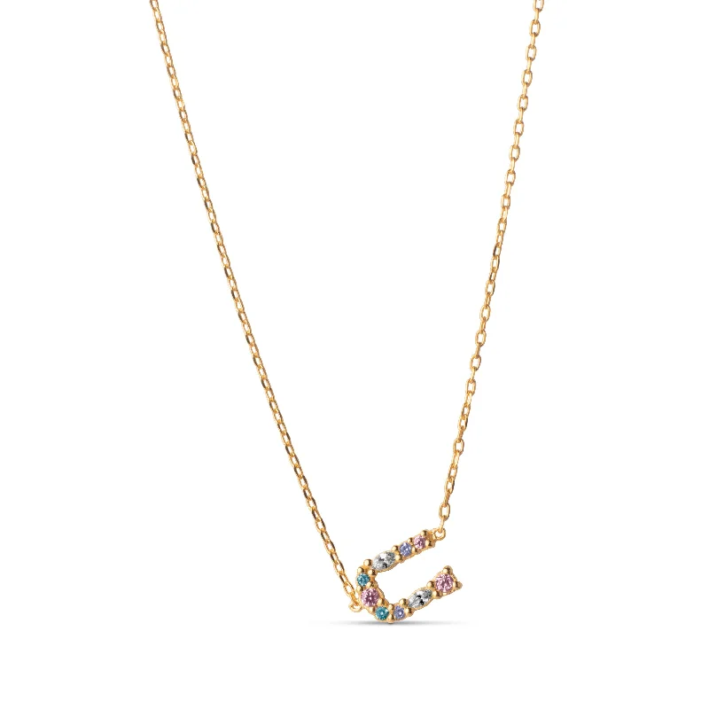 Women’s delicate gold necklace-My Name