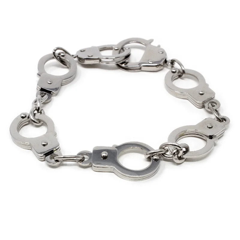 Women’s wrap bracelet-Stainless Steel Multi Handcuff Bracelet