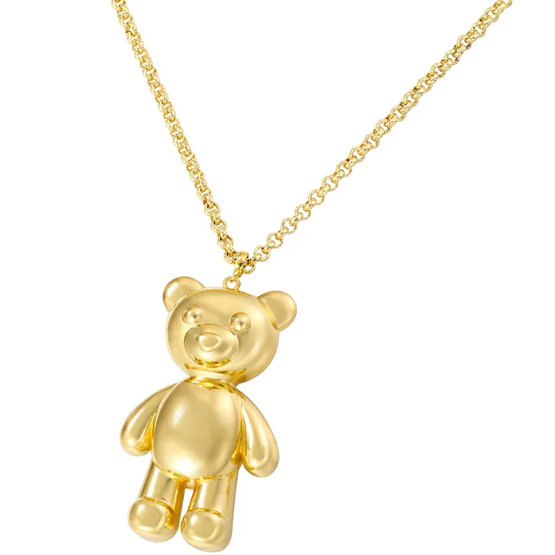 Golden Bear Necklace