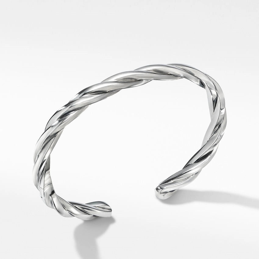 Women’s unique handmade bracelet-David Yurman Twisted Cuff Bracelet