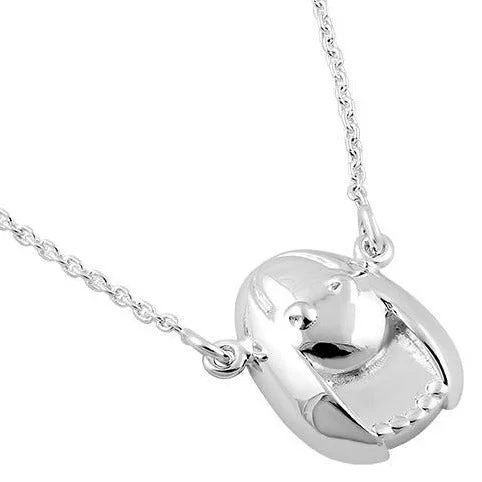 Women’s luxury heart-shaped necklace-Sterling Silver Virgo Face Necklace