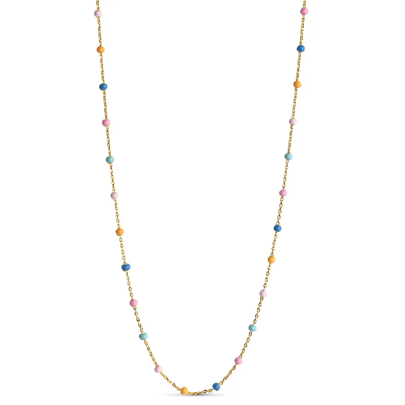 Women’s crystal drop necklace-Necklace, Lola