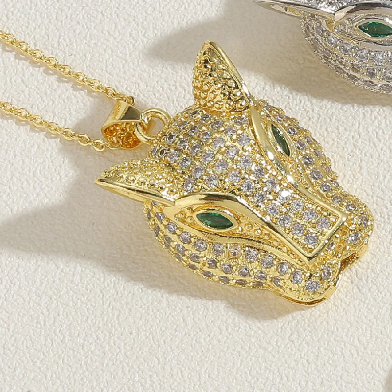 14K Real Gold Leopard