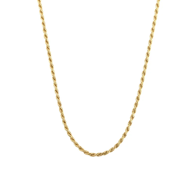 Women’s silver necklace-Gold Rope Necklace