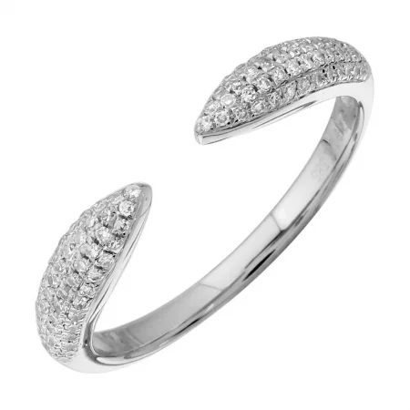 Women’s halo engagement ring with diamonds-Diamond Claw Band