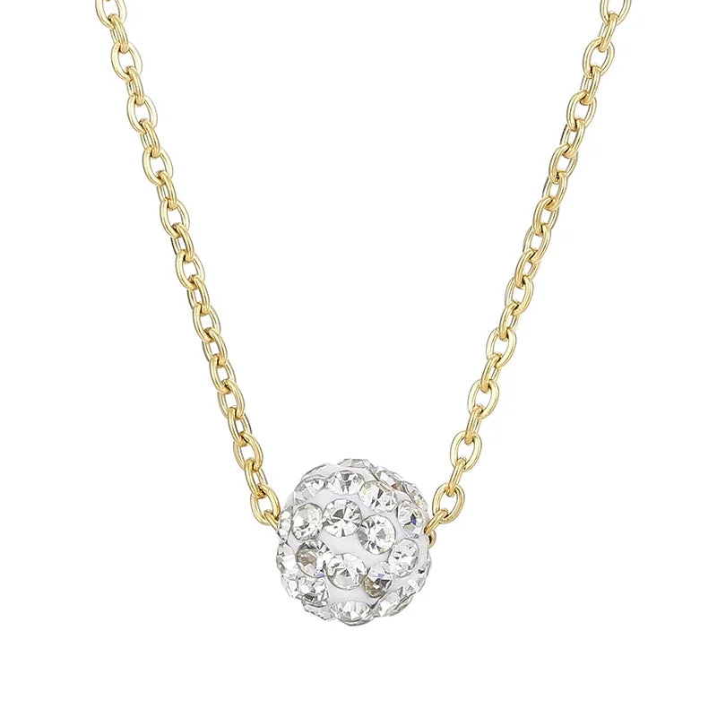 Gold Mud Ball Necklace