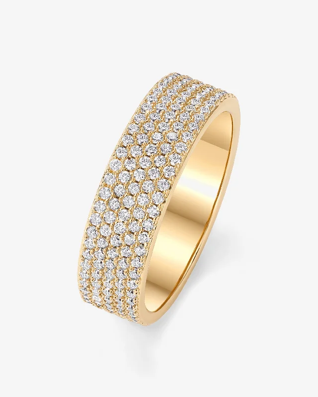 Women’s statement gold rings-Lisa Eternity Ring