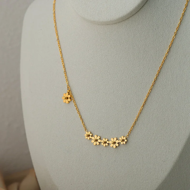 P1758-Gold Necklace-42+5cm