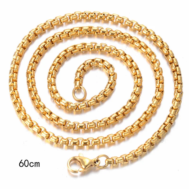 Square Pearl Chain Gold