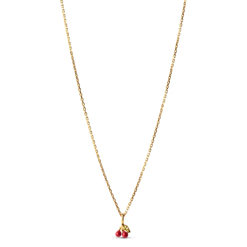 Women’s crystal pendant necklace-Necklace, Cherry