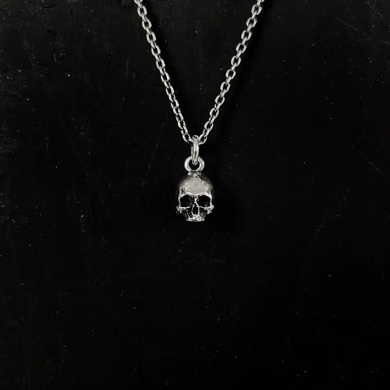 Women’s charm necklace-Mini Skull Necklace